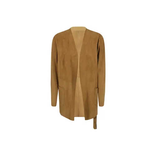 SALVATORE SANTORO Open front Suede Cardigan