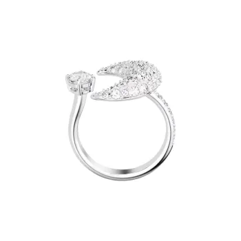Swarovski Crystal Rings Unisex Silver