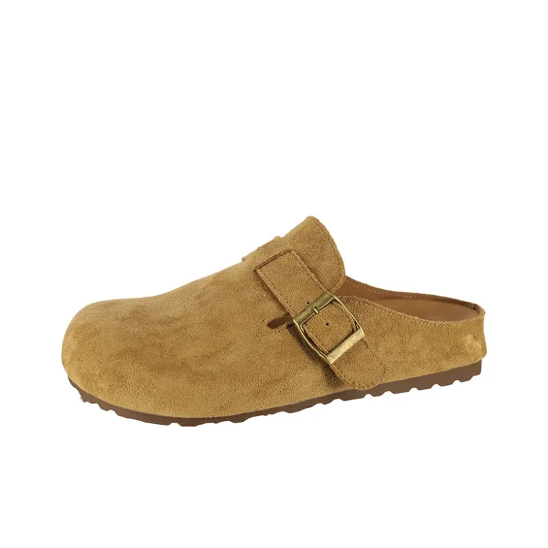AFJI Rubber Sole Odor Resistant Closed Toe Slippers Women's-6