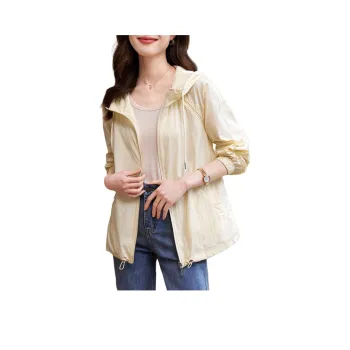 Mo Han Yi Mei Jackets & Coats Women's Beige Yellow