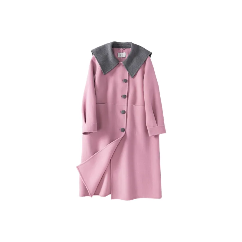XIANGYING Coats Women's Pink-0