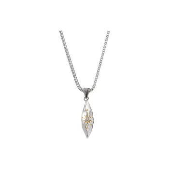 JEANSWEST Titanium Steel Necklaces Unisex