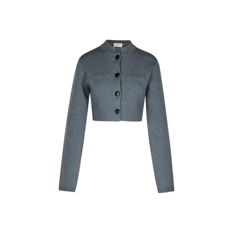KHAITE Ello Knit Cropped Jacket-0