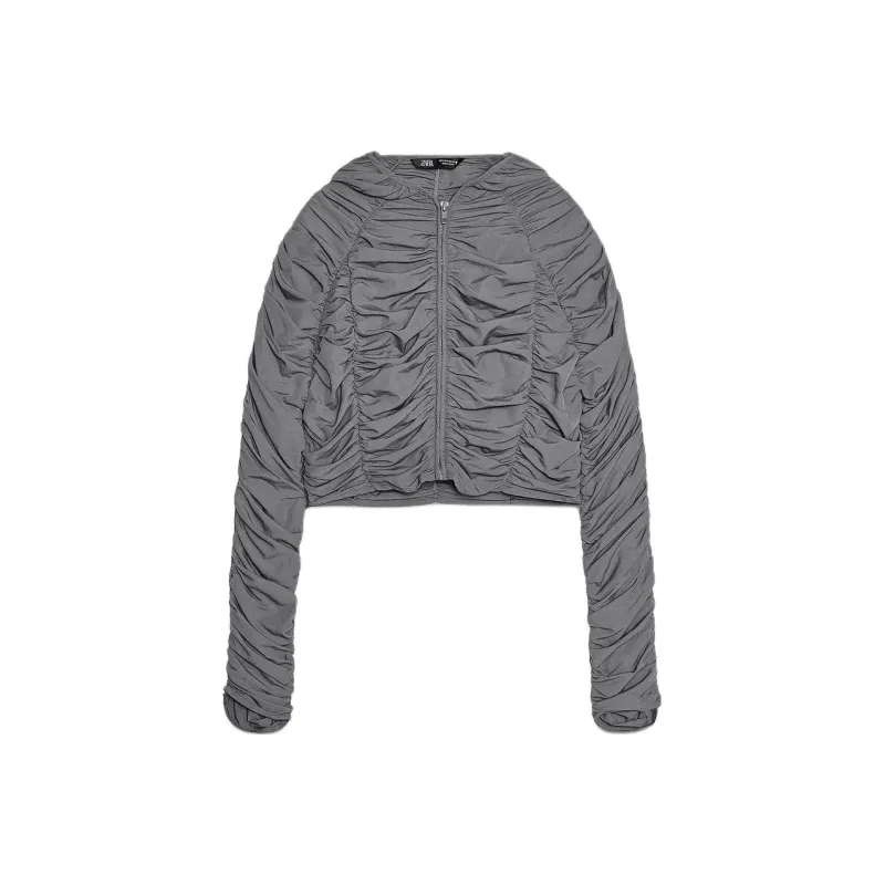 ZARA Jackets Coats Women's Dark Gray-0