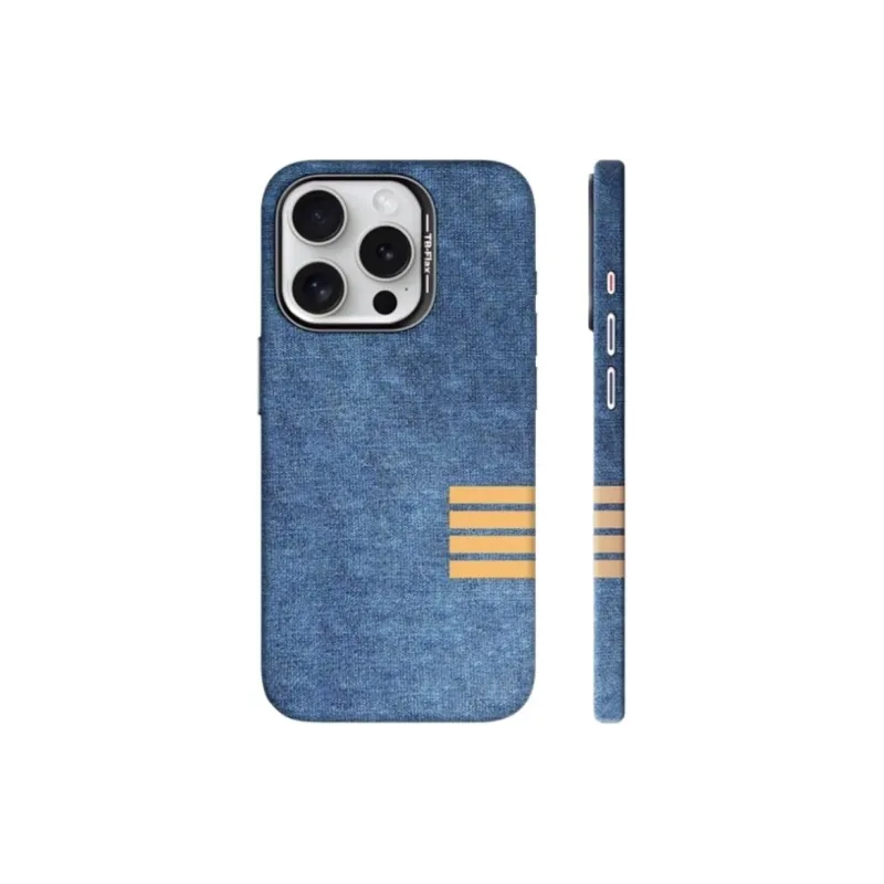 Sopi Linen Material Side Bar Phone Cases Compatibility With IPhone 16/15 Pro Max/Apple 13/14/Pro/Max Collection-1