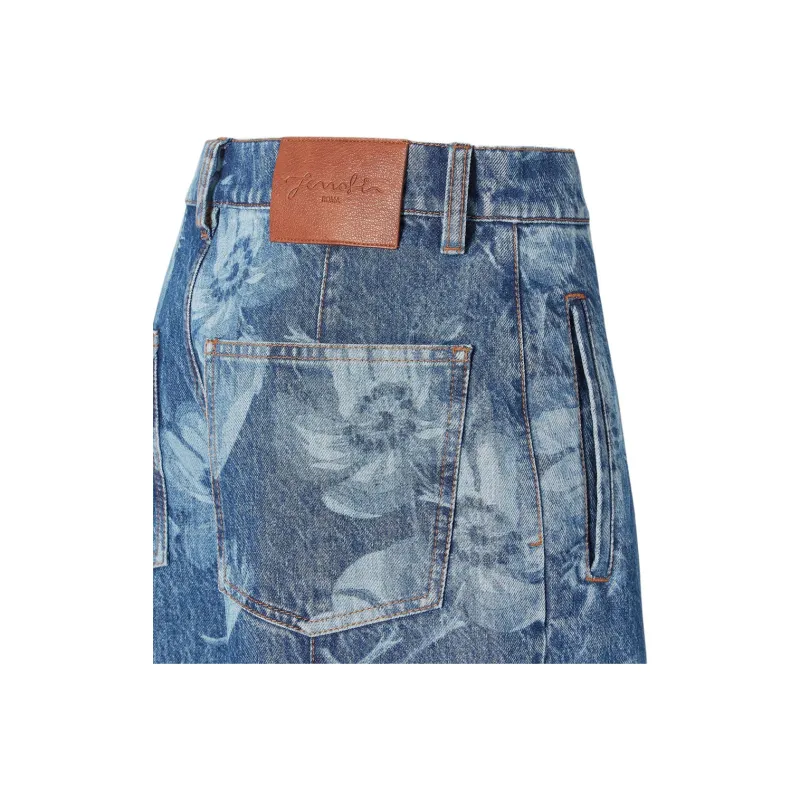 FENDI Sea Garden print Jeans-2
