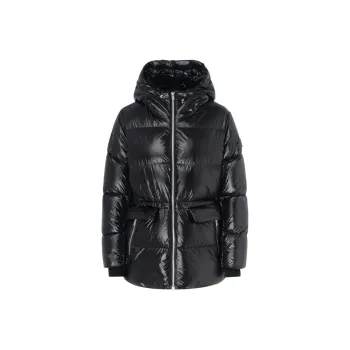 Moose Knuckles Hooded Zip Up Down Jacket