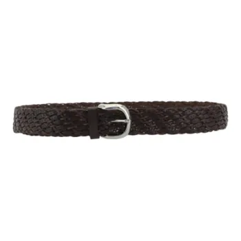 Brunello Cucinelli Calfskin Leather Belts Men's Brown 