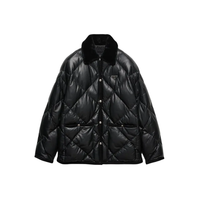 PRADA Quilted Leather Jacket-0