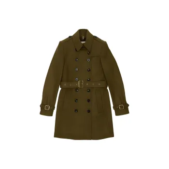 Burberry Coats Women's Army Green