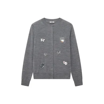 D'zzit Knitwear Women's Medium Gray