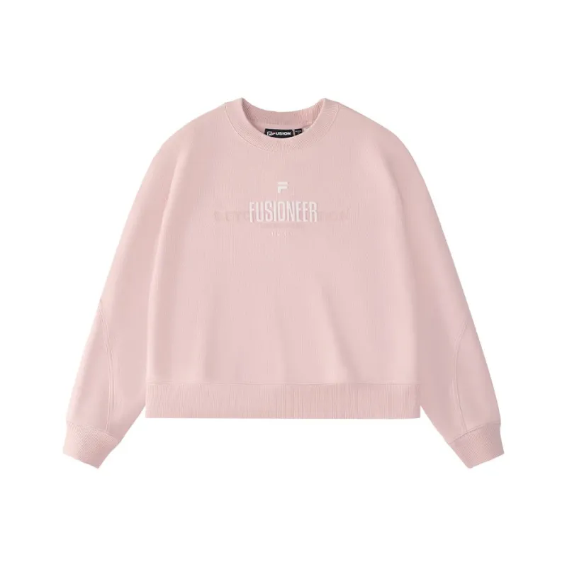 FILA FUSION Sweatshirt Women's Red Pink-0
