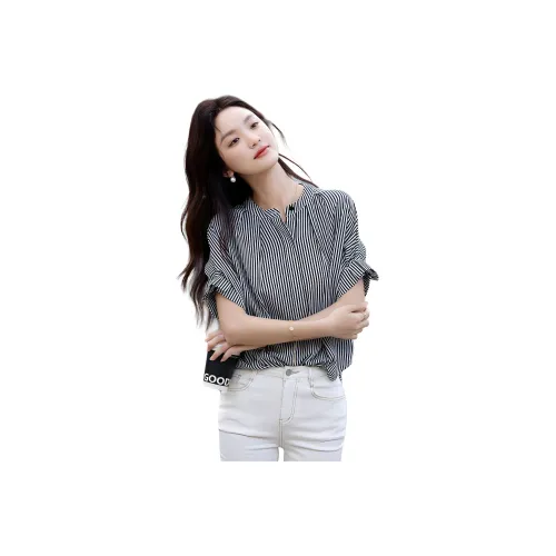 【dme】 Shirt Women's Deep Navy Blue