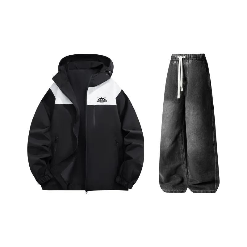 A.X.S.K Casual Sportswear Unisex Black-4