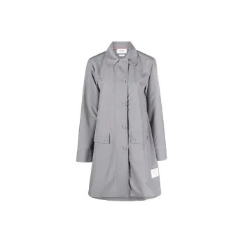 THOM BROWNE Long Sleeved Button Fastened Coat