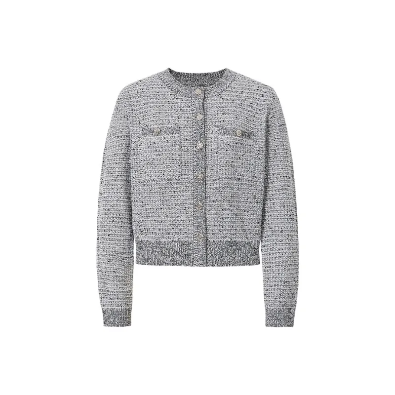Hopeshow Knitwear Women's Star White Gray-0