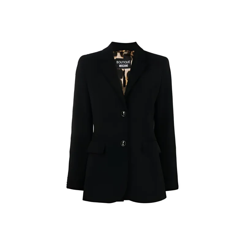 MOSCHINO Single Breasted Long Sleeved Blazer-0