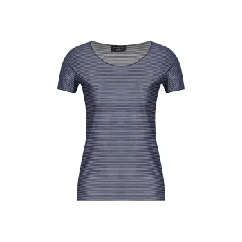 EMPORIO ARMANI Icon Striped Lightweight Jersey Jumper