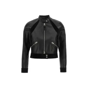 TOM FORD Zip-Up Leather Biker Jacket