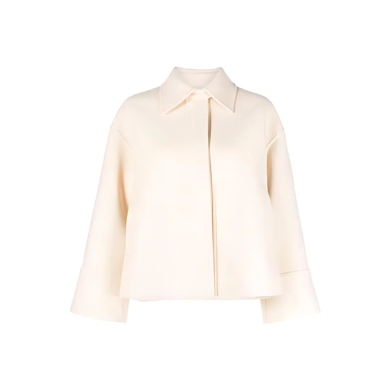 JIL SANDER Long Wide Sleeved Cropped Jacket-0