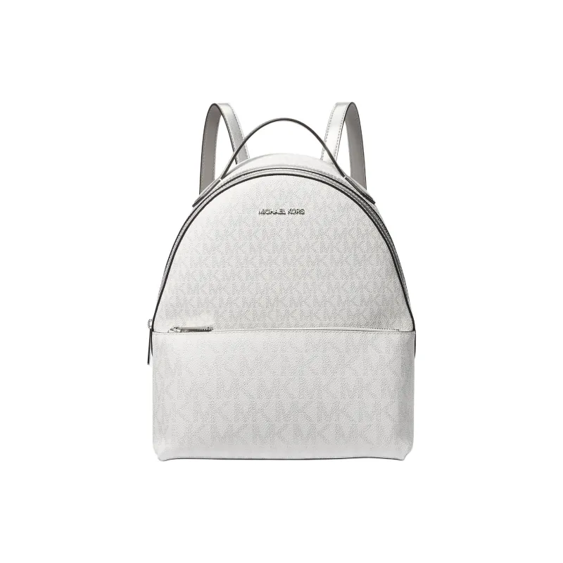 MICHAEL KORS Canvas Backpack Medium Size Women's Silver-0