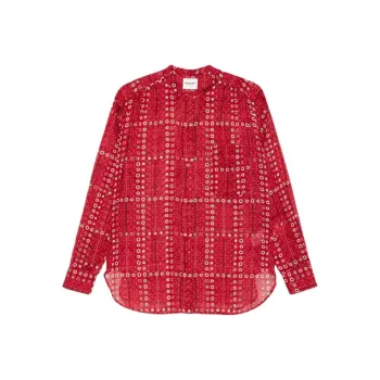 ISABEL MARANT ETOILE SS25 Shirt Women's Brick Red