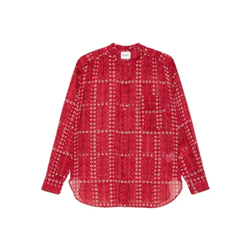 ISABEL MARANT ETOILE Logo Printed Crewneck T Shirt Salika Blouse