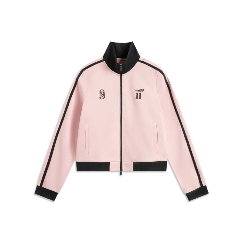 LiNing Sports Life Collection Sweatshirt Women's Light Crimson Pink-0