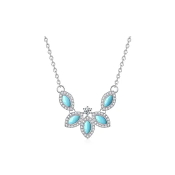 QIAOWUQIAONV Turquoise Necklaces Women's