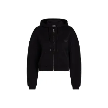 KARL LAGERFELD / Karl Lagerfeld Jeans Logo Patch Zipped Hoodie
