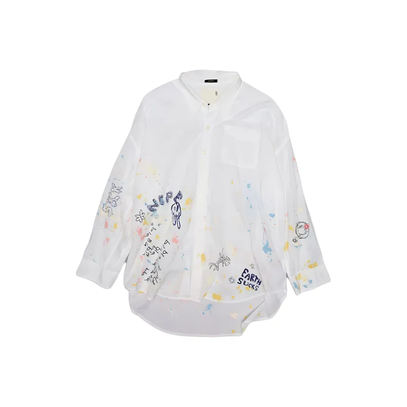 R13 Paint splatter Shirt-0
