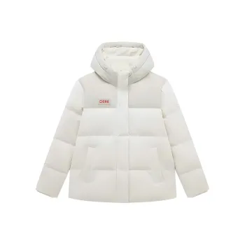 XTEP Variety Training Collection Down Jacket Women's Cotton White/Floating Rock Gray