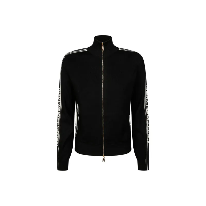 Elisabetta Franchi Contrasting Bands Cardigan-0