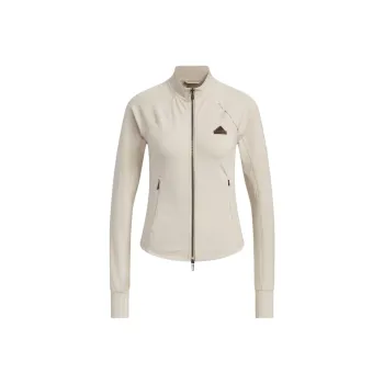 Adidas TECH SLIM KNIT JACKET Women's Beige Yellow