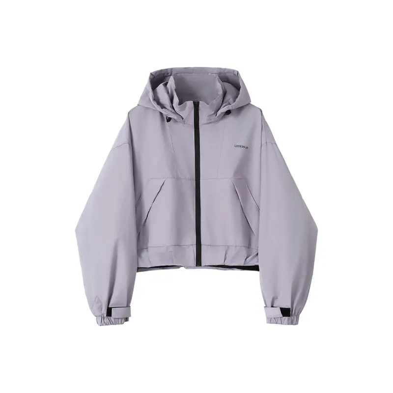 DOKZB Jackets & Coats Women's Sheer Purple-0