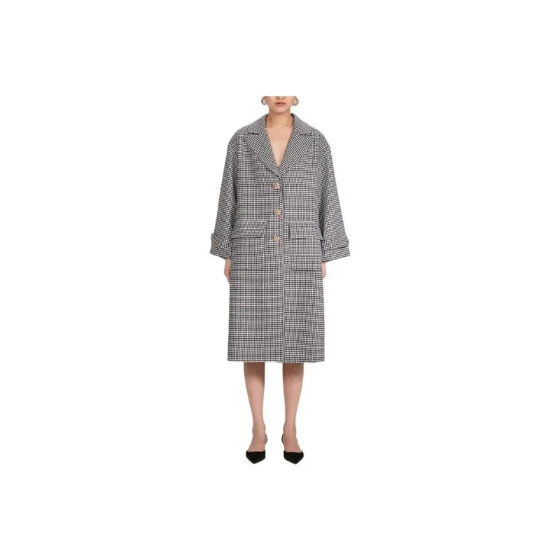 Self portrait Coats Women's Gray-0