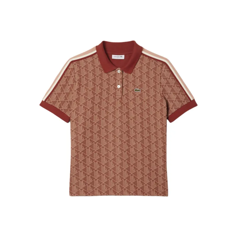 LACOSTE Monogram Jacquard Polo Top-0