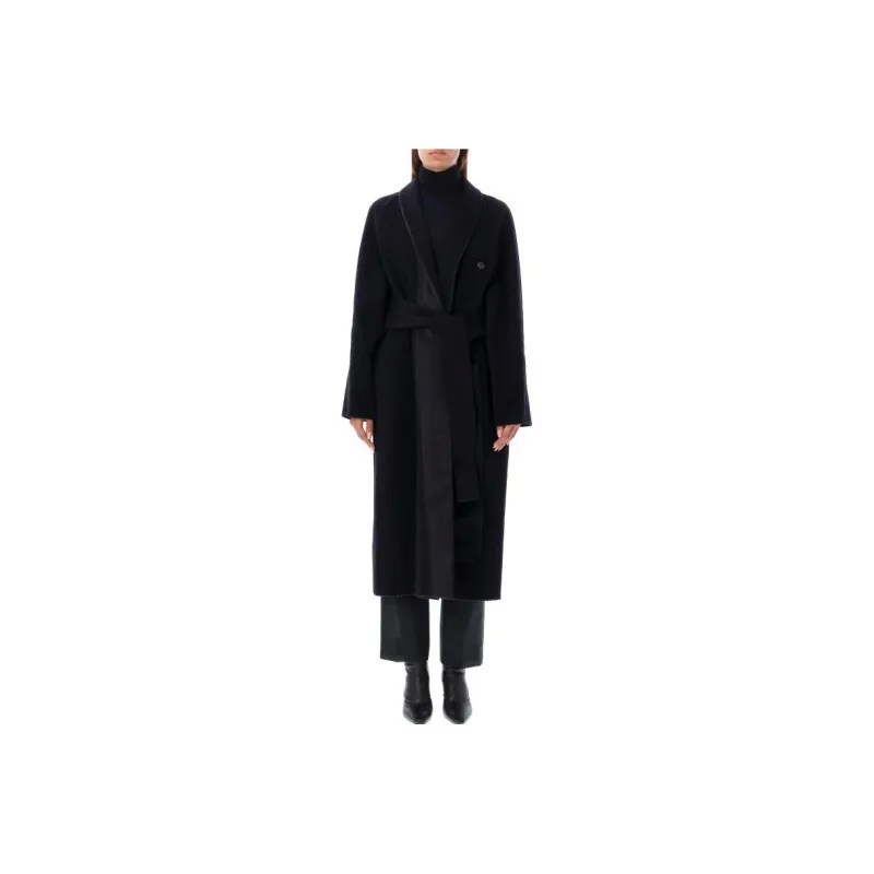 Ferragamo Coats Women's Black-0