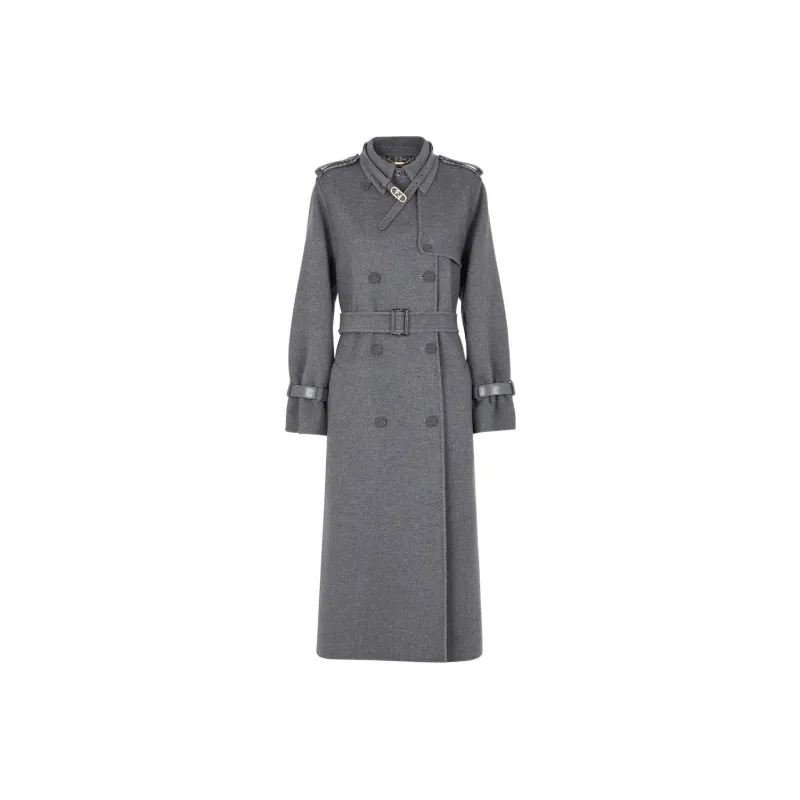 FENDI Coats Women's Gray-0