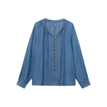 CHARM PICK Shirts Women's Blue