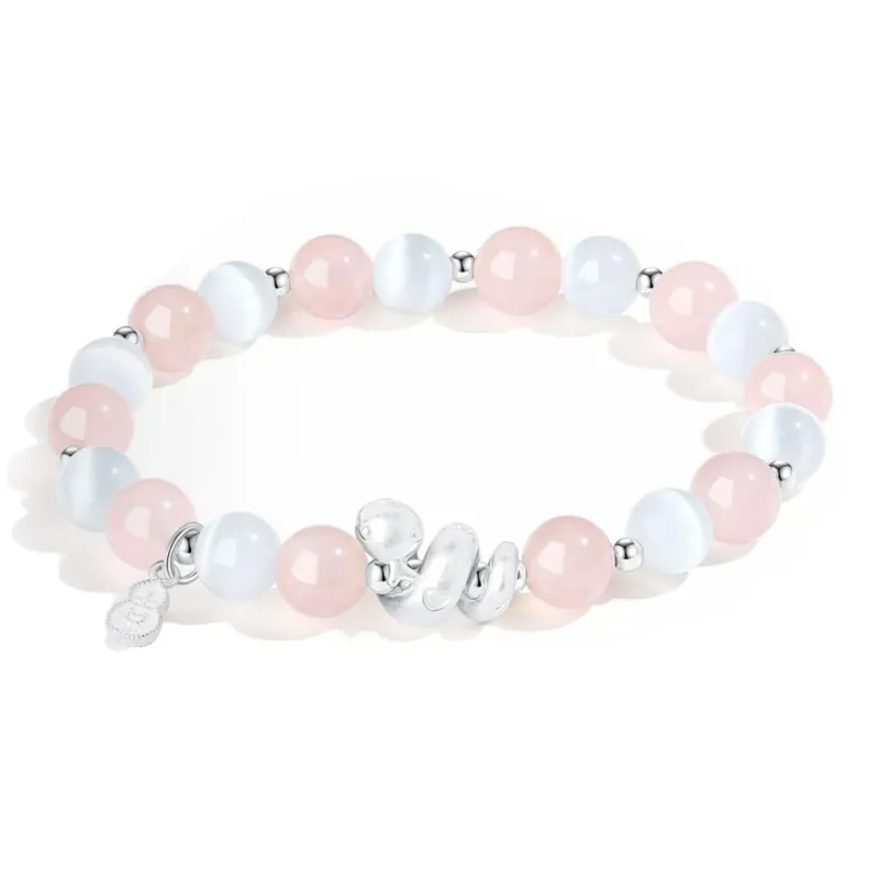 ZKY Glass Cat Eye Jade Bracelets Unisex-0