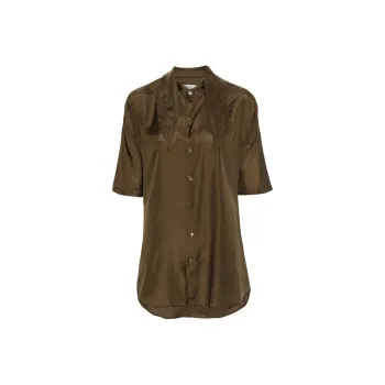 Lemaire Pussy Bow Short Sleeved Shirt