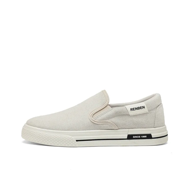 RENBEN Breathable, Lightweight, And Balanced Low Top Canvas Shoes Men's-5