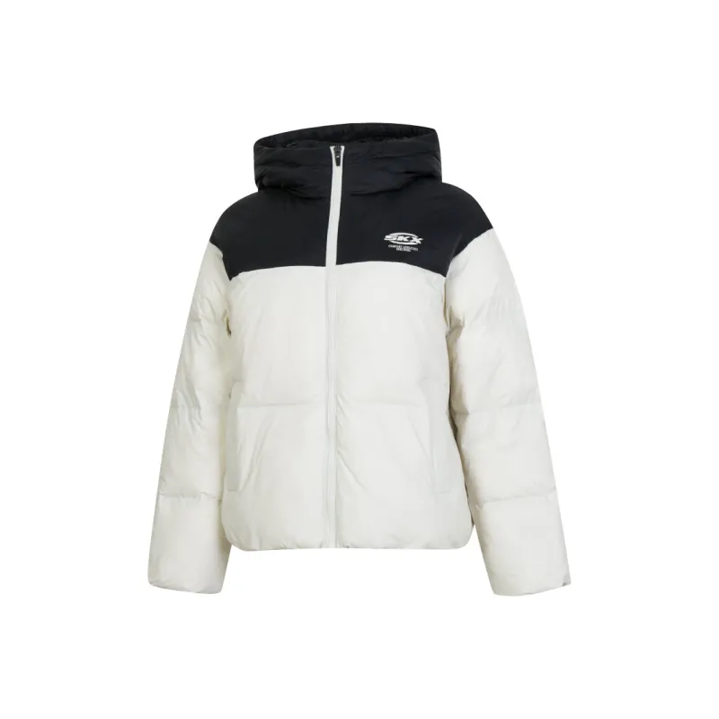 Skechers Skx Classic Sports Series Down Jacket Women's Ecru-0