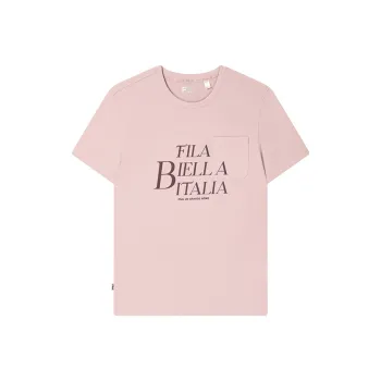 FILA ORIGINALE T Shirt Men's Light Gray Pink