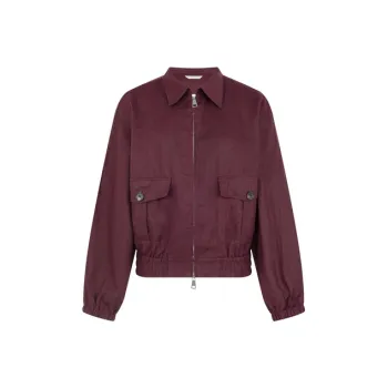 MEIYANG Jackets Coats Women's Berry Red