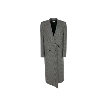 Alexander McQueen Houndstooth pattern Peacoat