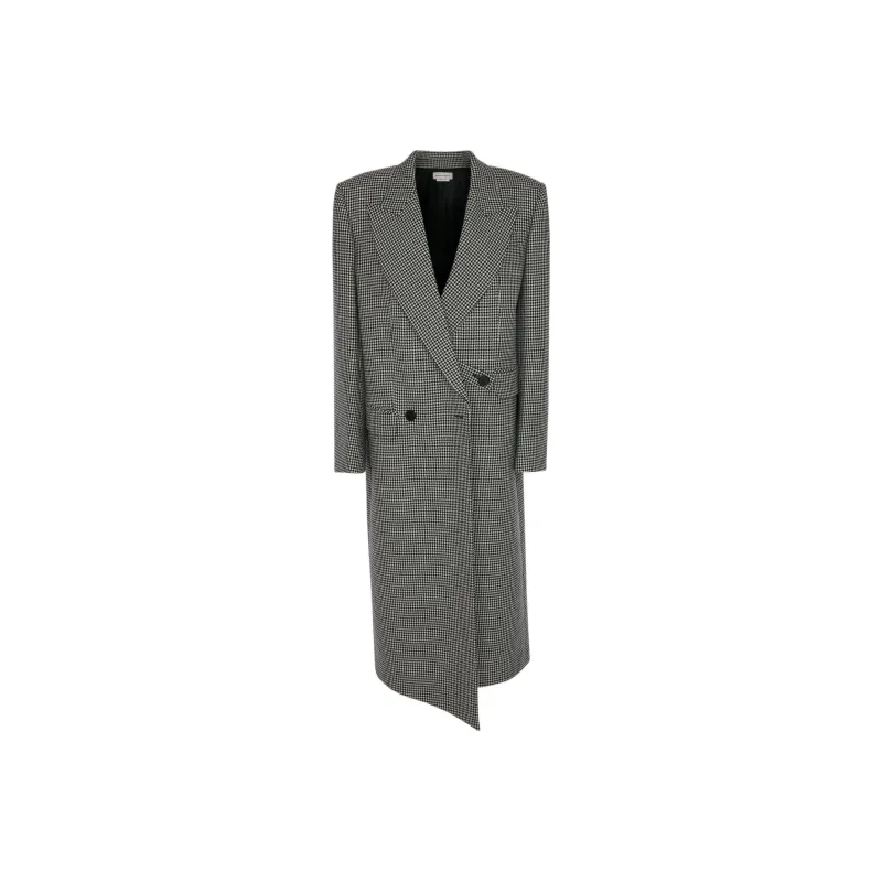 Alexander McQueen Houndstooth pattern Peacoat-0