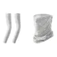 White 2 Pcs[Cooling Arm Sleeves+Face Masks]