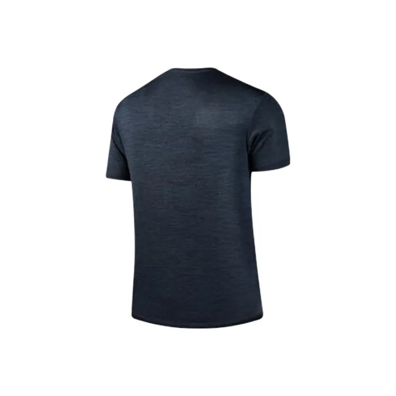 QIAODAN T Shirt Men's Stream Stone Blue Yarn-1